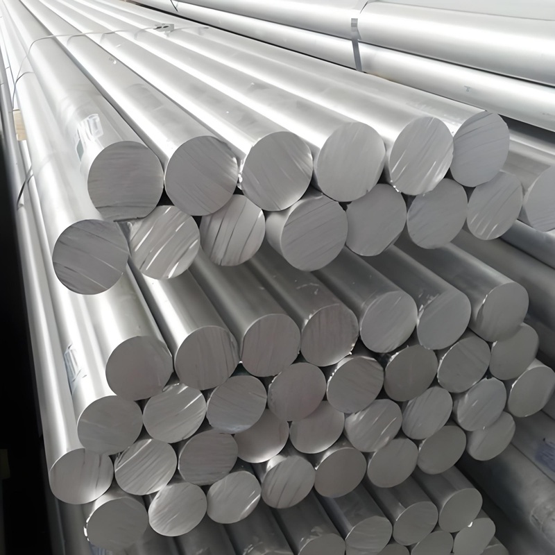 Aluminum round bar stock bundles